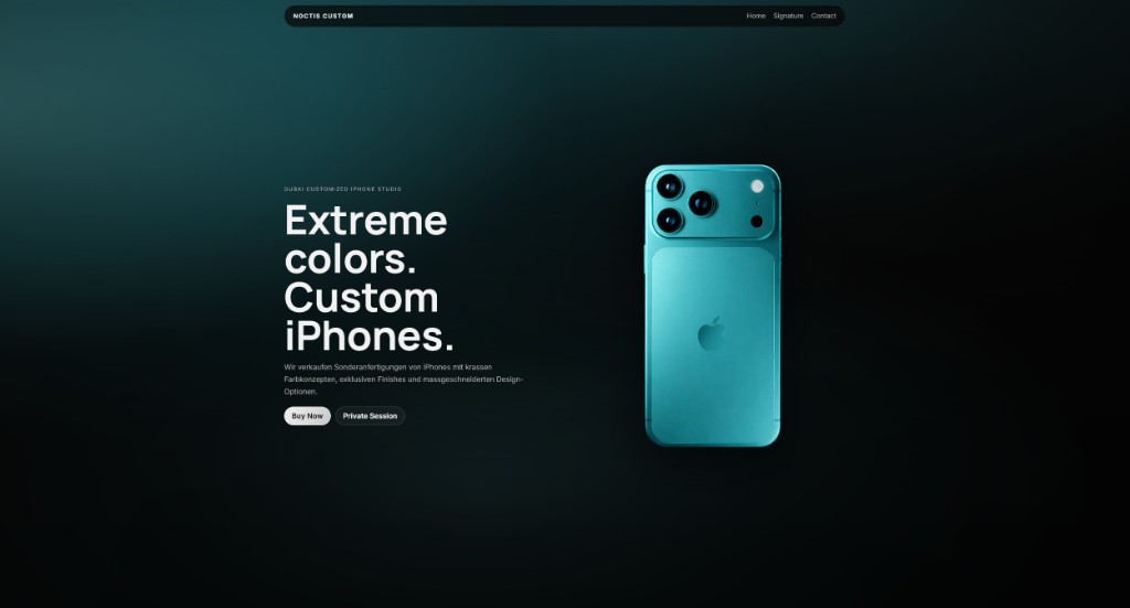 NOCTIS CUSTOM - Dubai customized iPhones